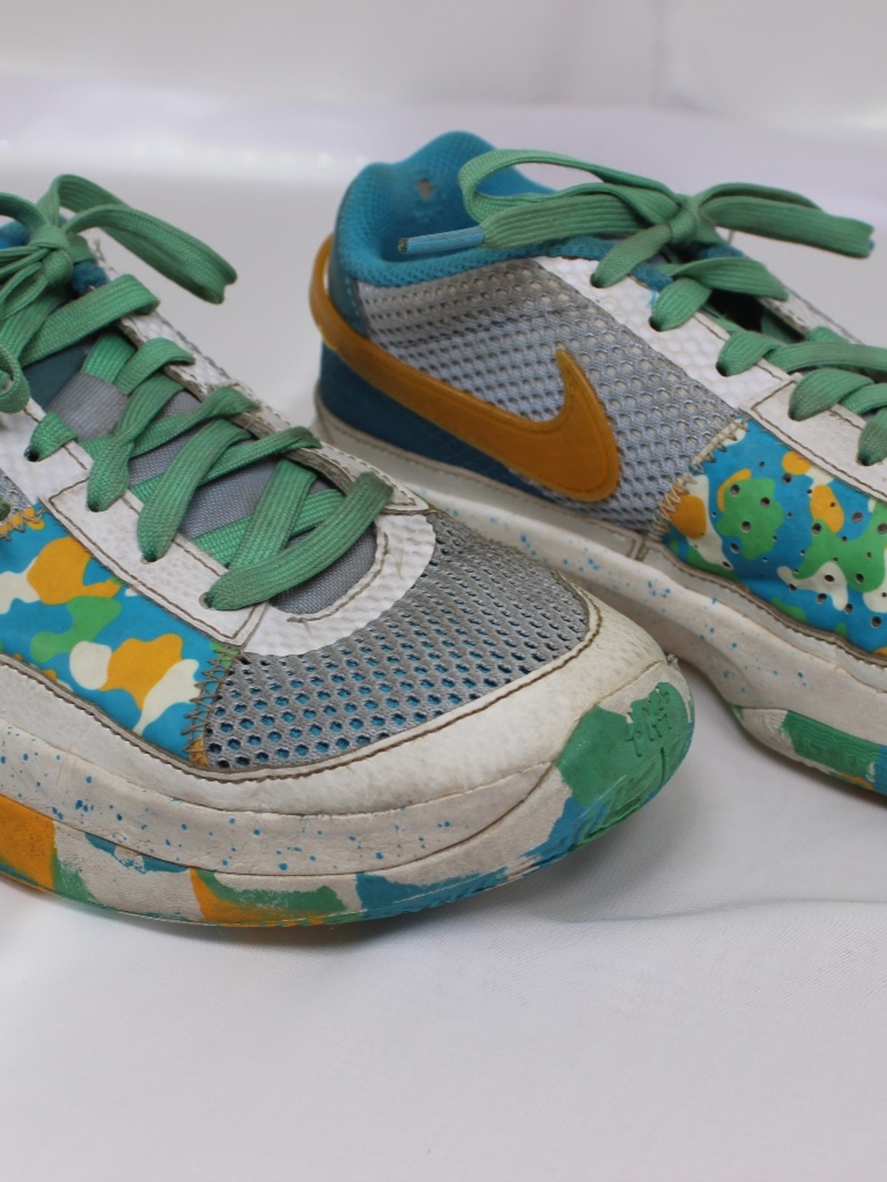 Nike Ja 1 'Sundial' White/Blue Kids Shoes 5Y